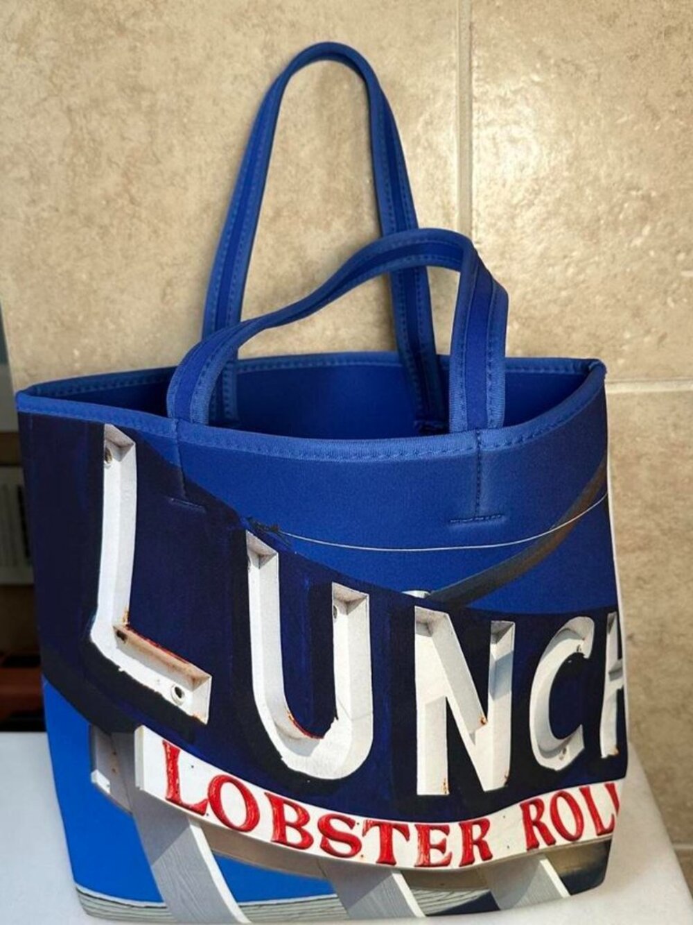 Ah Dorned blue tote bag